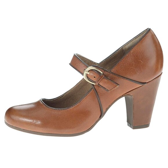 Sofft Shoe Miranda Leather Heels in Brown Size 8 - Picture 4 of 5
